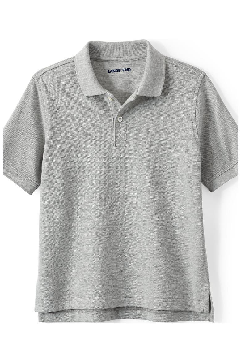 School Uniform Kids Short Sleeve Mesh Polo Shirt, Alternate, color, Gray Heather
