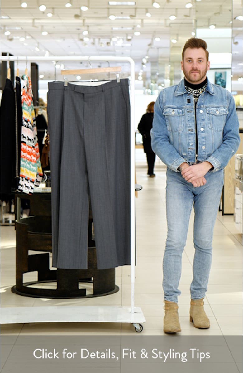 Pinstripe Pleat Front Pants, sales video thumbnail