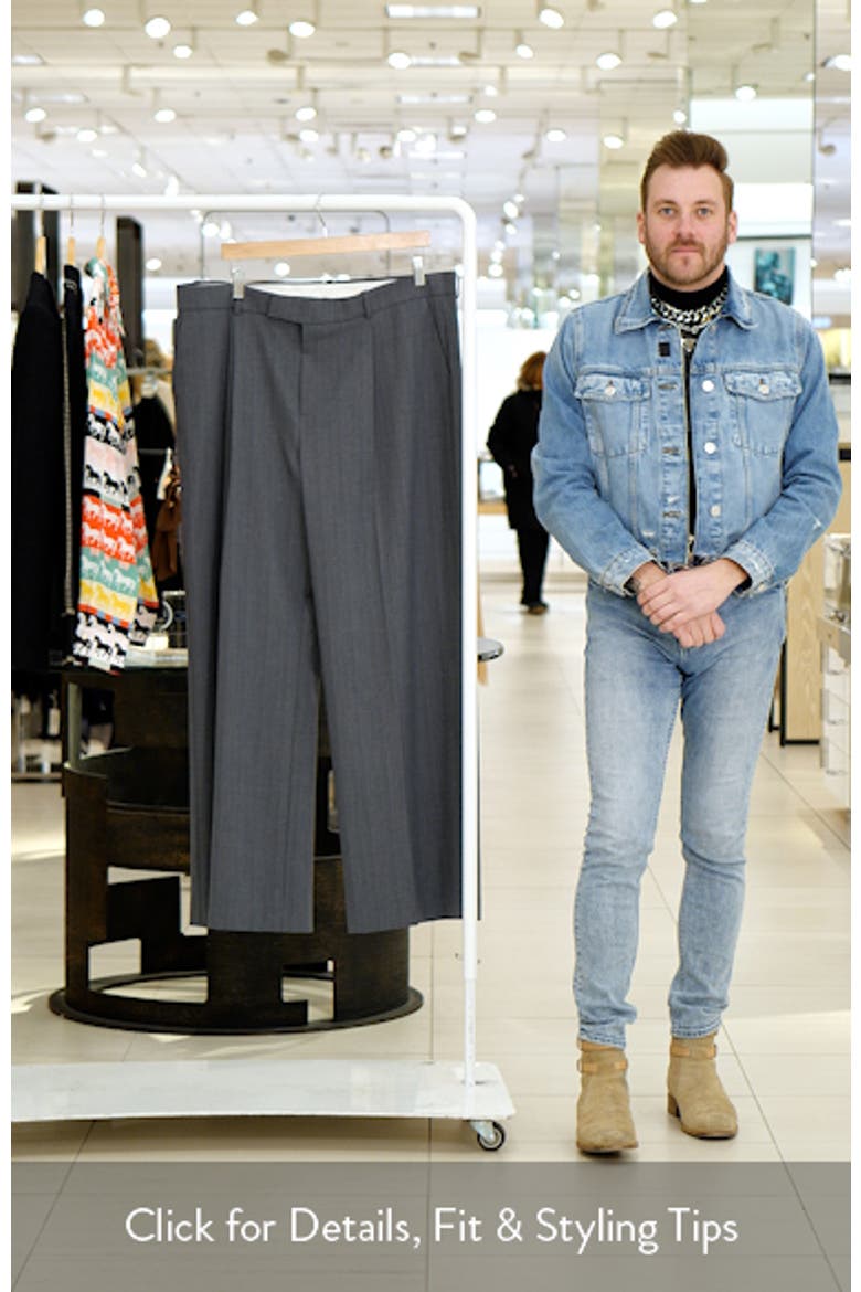 Pinstripe Pleat Front Pants video