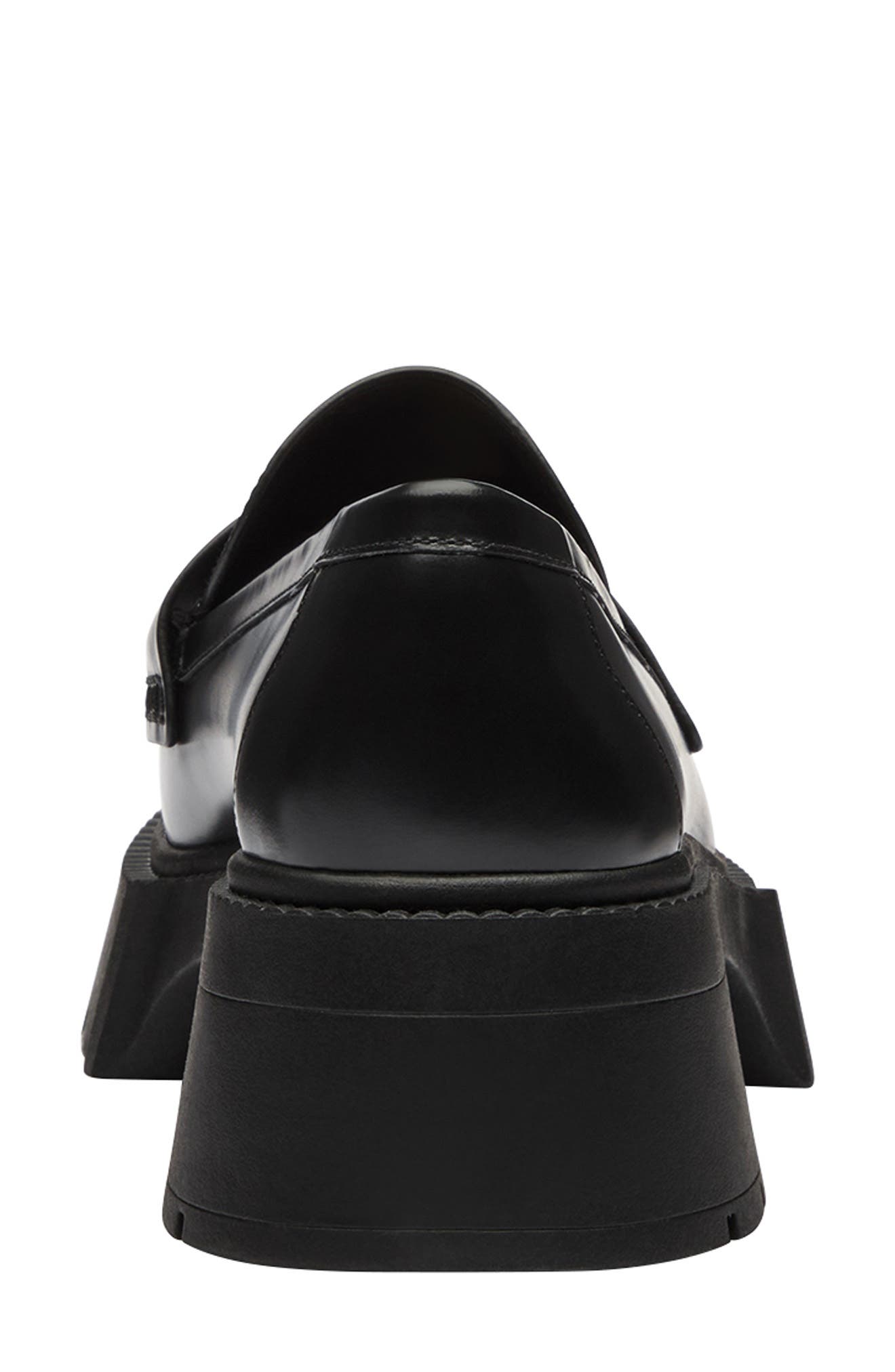 COACH Leah Platform Loafer, Alternate, color, Charcoal Black
