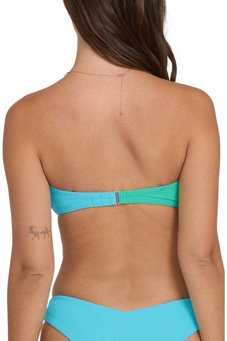 Bandeau Bikini Top, Alternate, color, OCEAN SPRAY