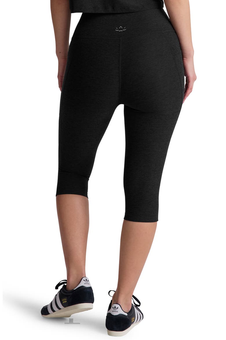 Spacedye High Waist Pocket Pedal Pusher Leggings, Alternate, color, DARKEST NIGHT