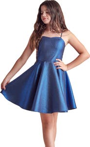 Un Deux Trois Fit and Flare Party Dress in Longer Length
