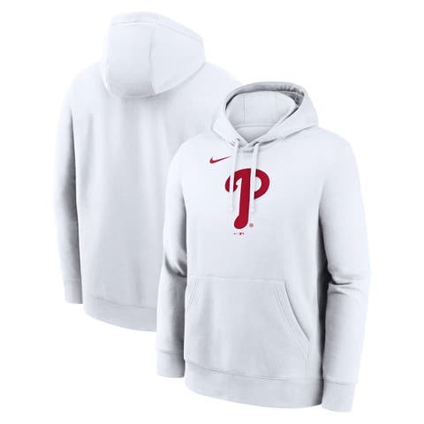 Men's Nike White Philadelphia Phillies Logo Club Hoodie