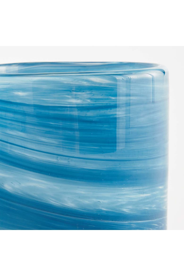 Barclay Butera Seaside Glass Hurricane, Alternate, color, Blue
