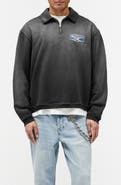 Represent Nothing Faster Quarter Zip Graphic Sweatshirt