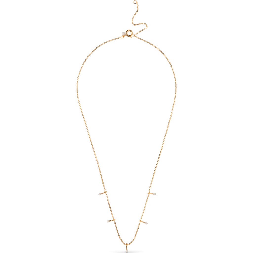 Enamel Copenhagen Lola Drop Necklace In Gold