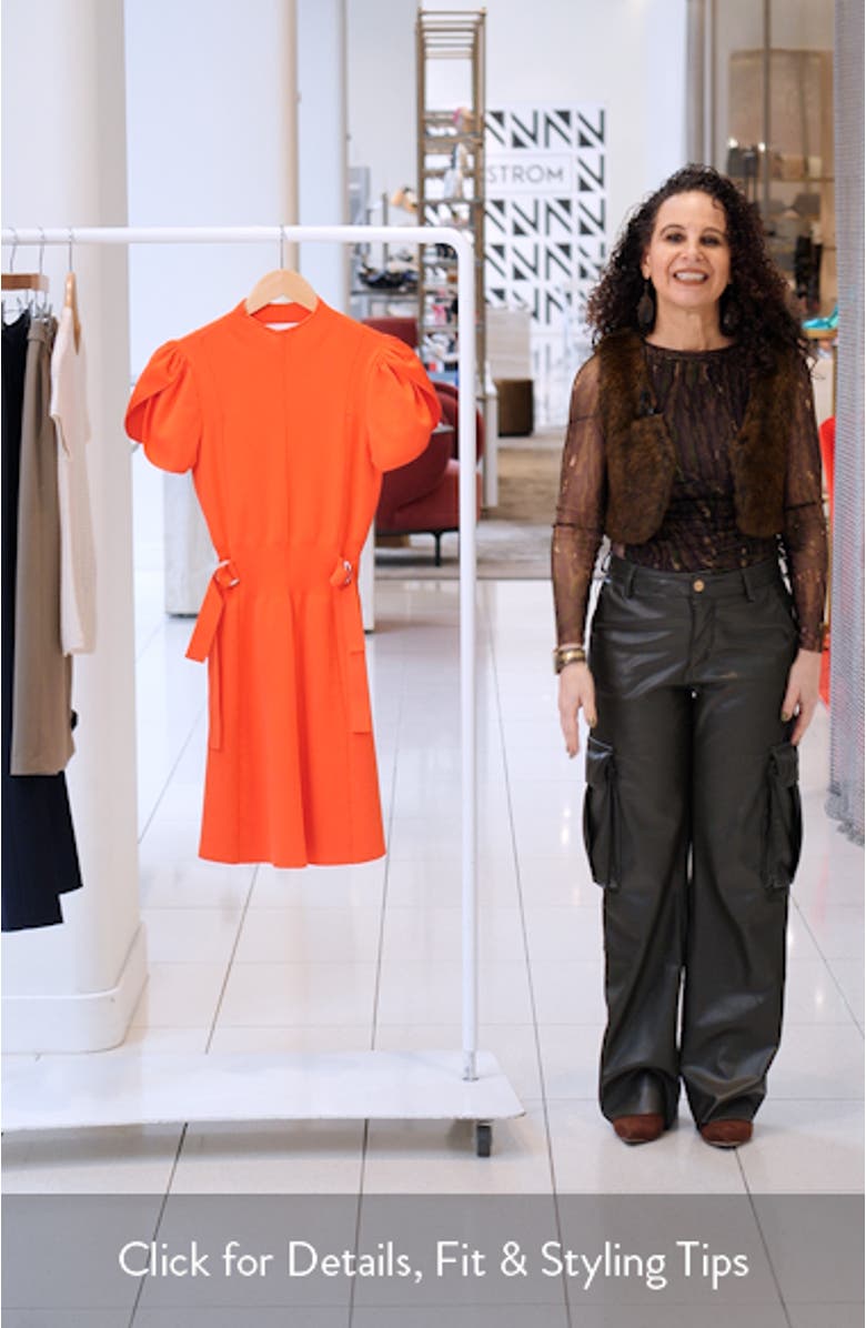 Tulip Sleeve Knit Minidress, sales video thumbnail