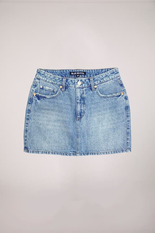 Shop Blue Revival On The Edge Mini Skirt