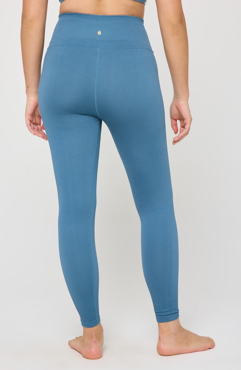 Spiritual Gangster Love Sculpt Rib 7/8 Leggings, Alternate, color, Moonlit