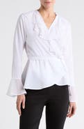 PATRIZIA LUCA Ruffle Wrap Top