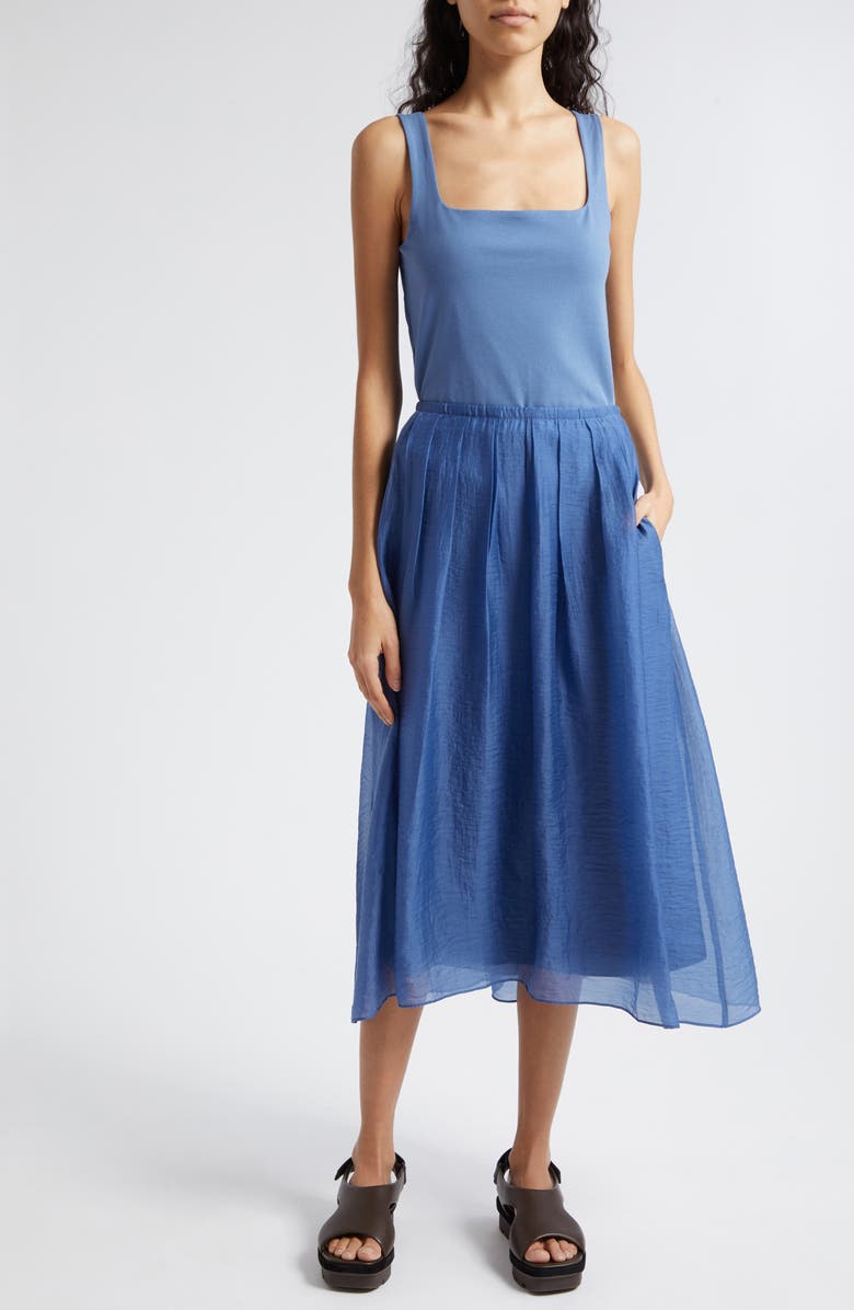 Vince Handkerchief Hem Skirt, Alternate, color, Azurite