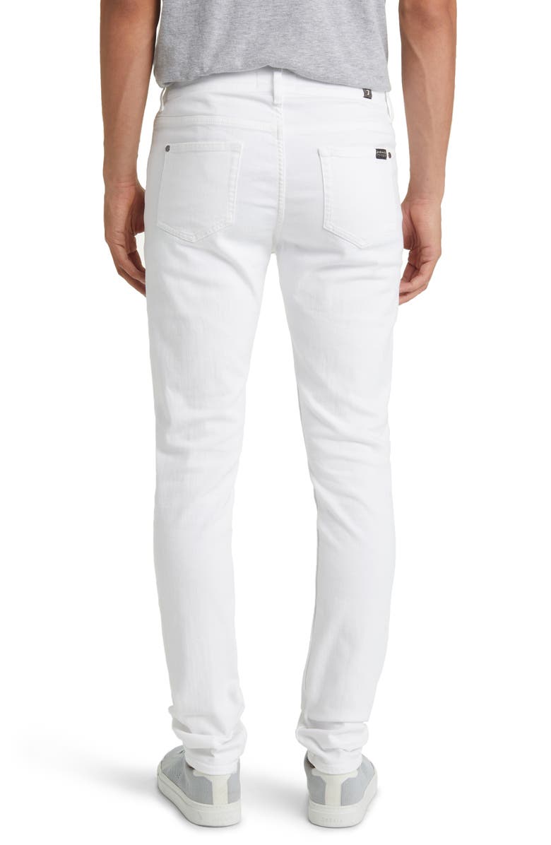 7 For All Mankind Slimmy Tapered Slim Fit Jeans, Alternate, color, Em White