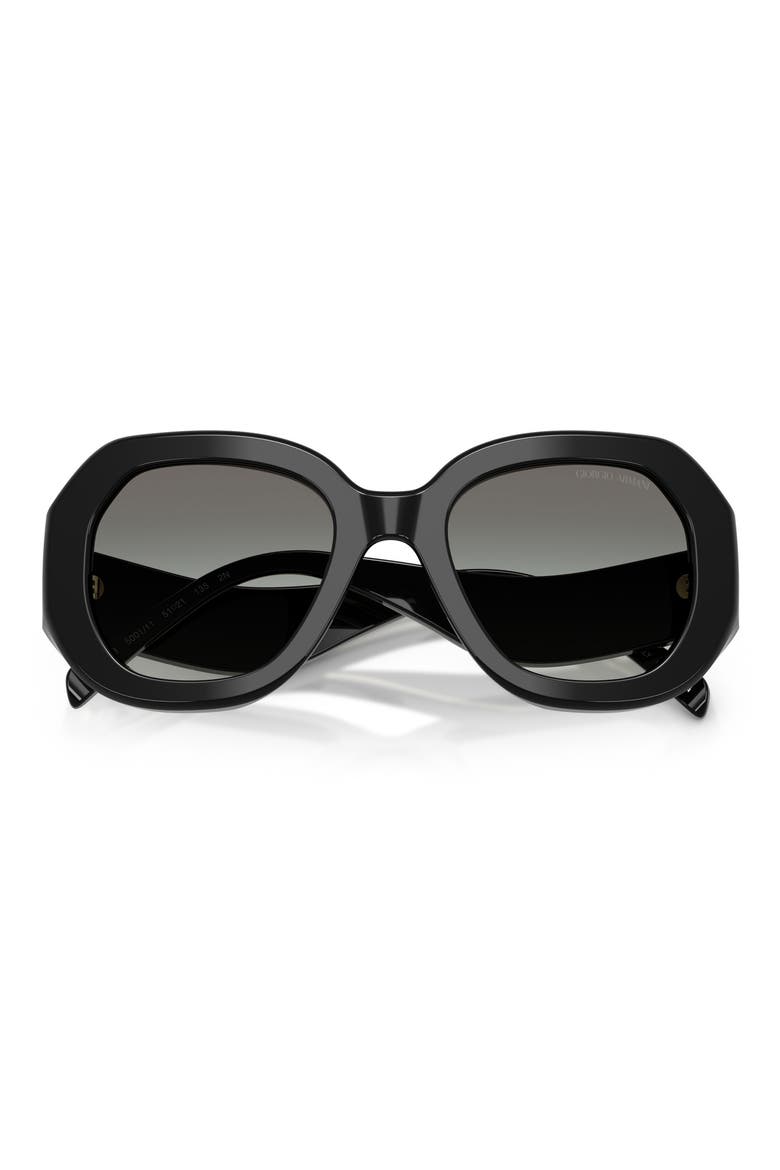 51mm Gradient Square Sunglasses, Alternate, color, BLACK / GREY GRADIENT