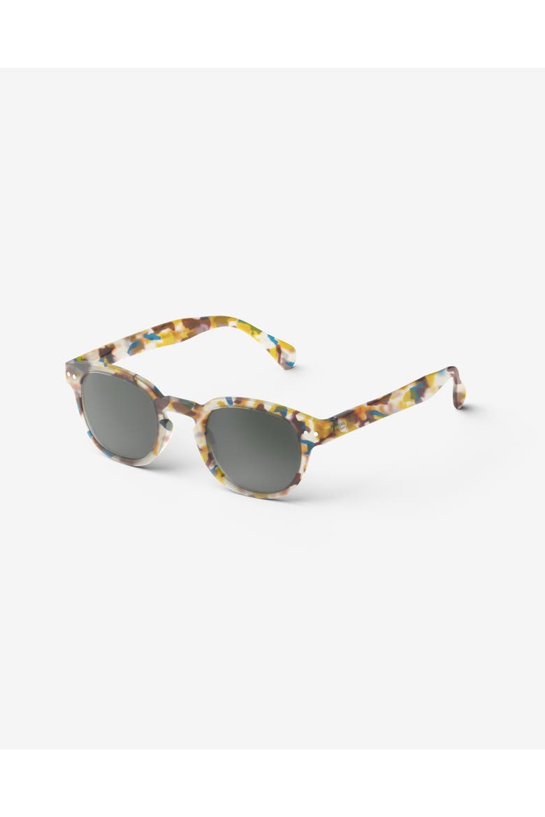 #C 49mm Square Reading Sunglasses, Alternate, color, Blue Tortoise