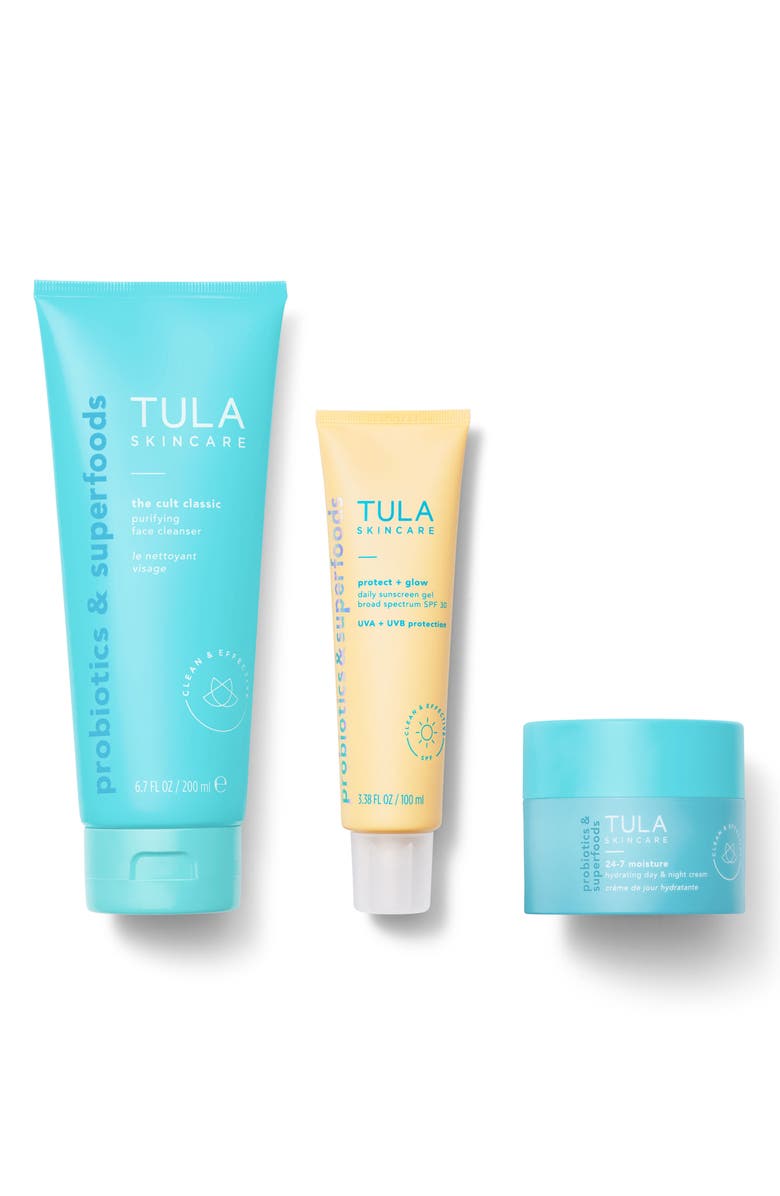TULA Skincare Everyday Glow Best Selling Essentials Set (Nordstrom Exclusive) $146 Value, Main, color, 