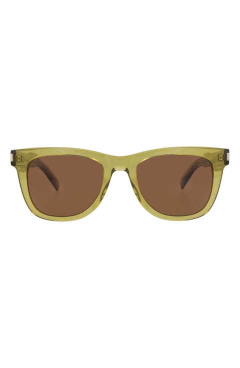 Gender Inclusive 52mm Square Sunglasses