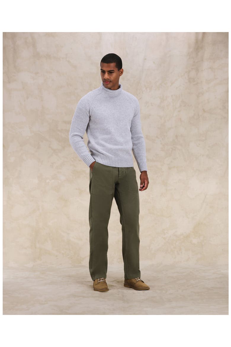 Andrew Merino Wool High Neck Sweater, Alternate, color, GREY