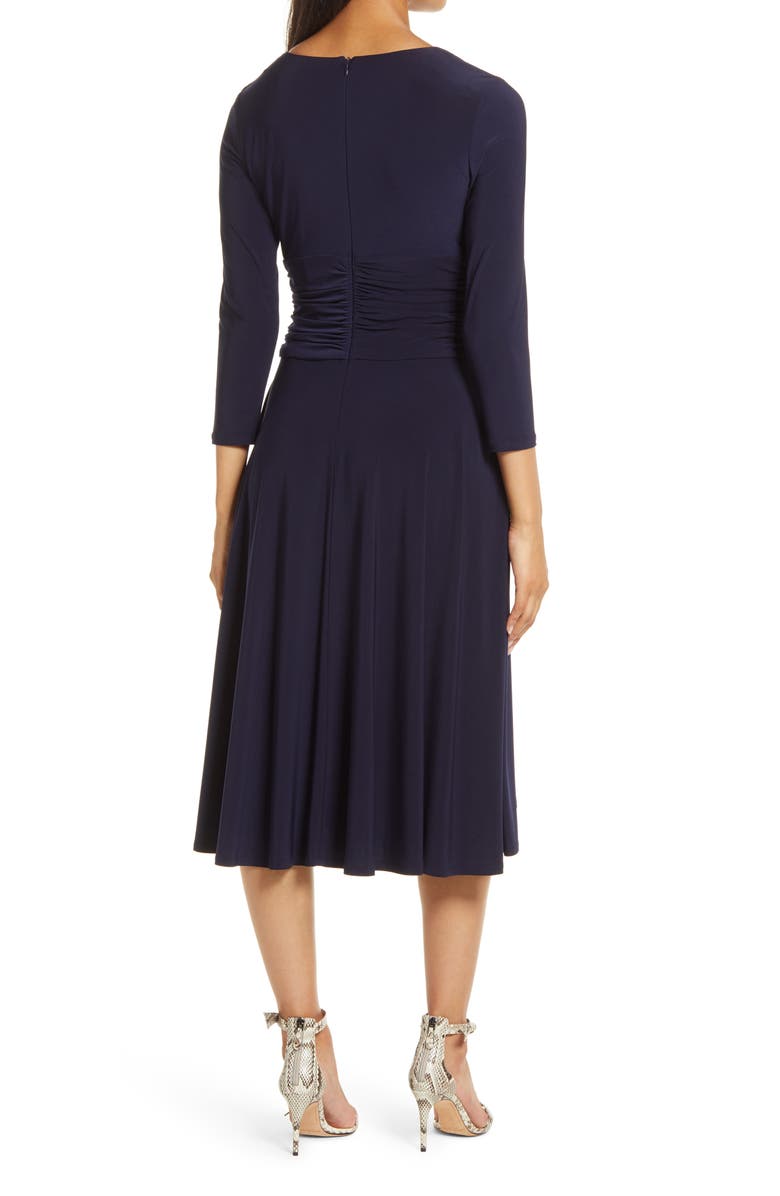 Eliza J Long Sleeve Faux Wrap Dress, Alternate, color,