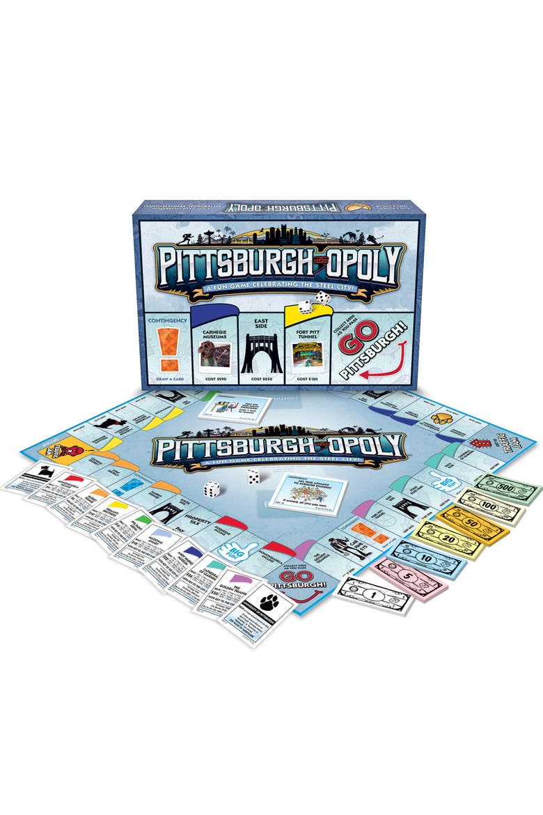 Pittsburghopoly Monopoly Board Game, Alternate, color, Multicolored