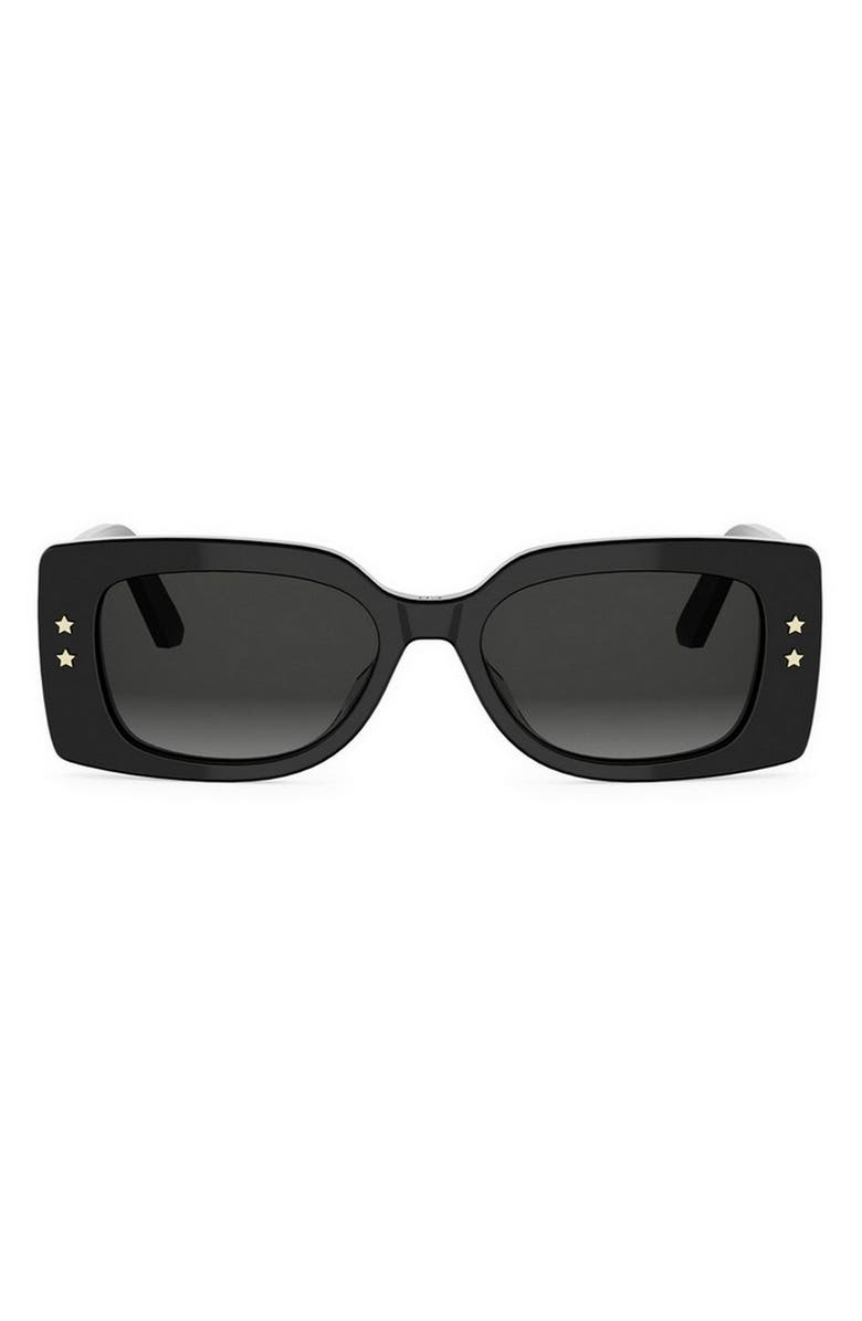 DIOR
DiorPacific S1U 53mm Rectangular Sunglasses, Main, color, Black/ Other / Gradient Smoke
