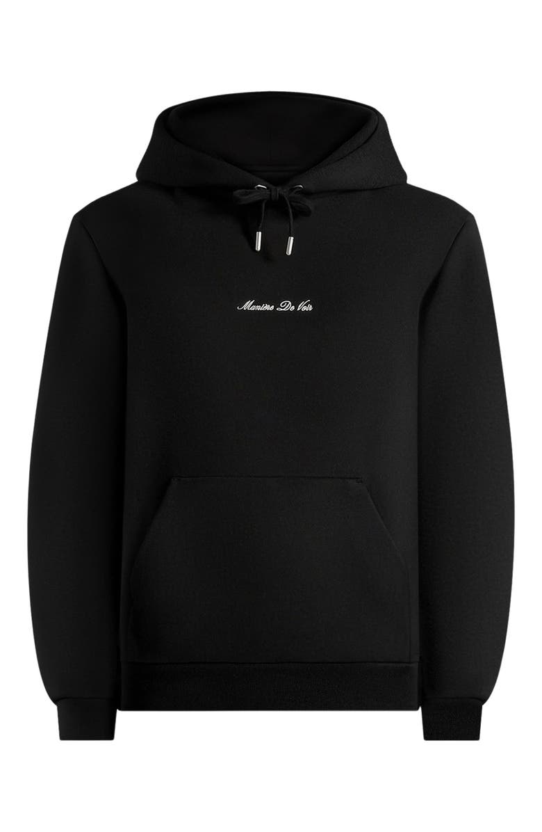 Manière De Voir Signature Regular Fit Hoodie, Alternate, color, Black