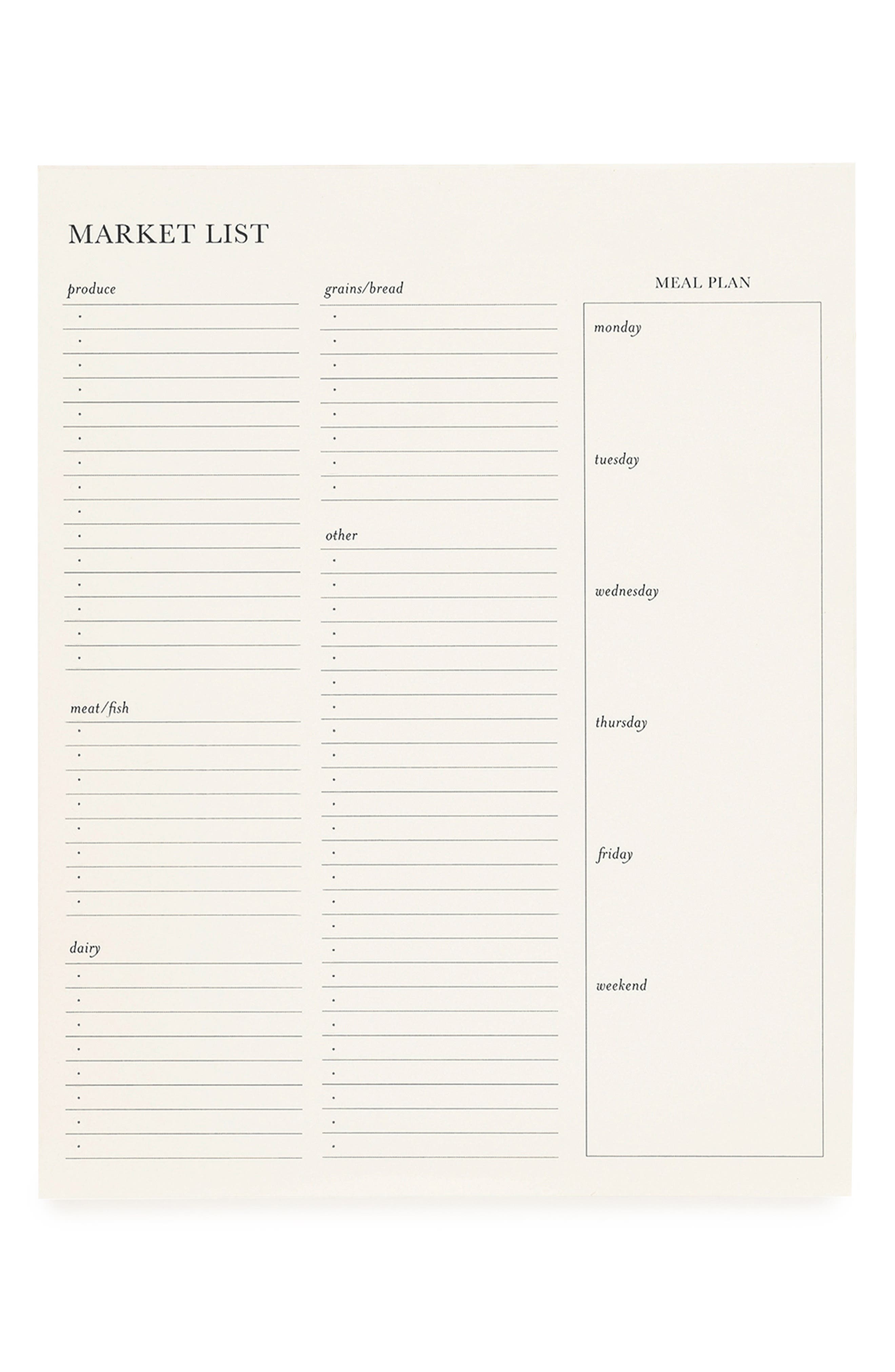 Market List Pad