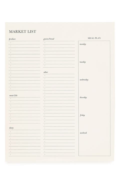 Market List Pad