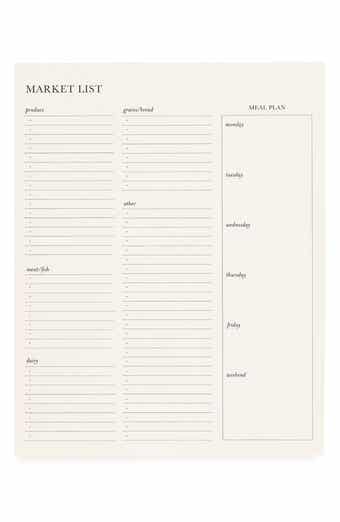 Market List Pad
