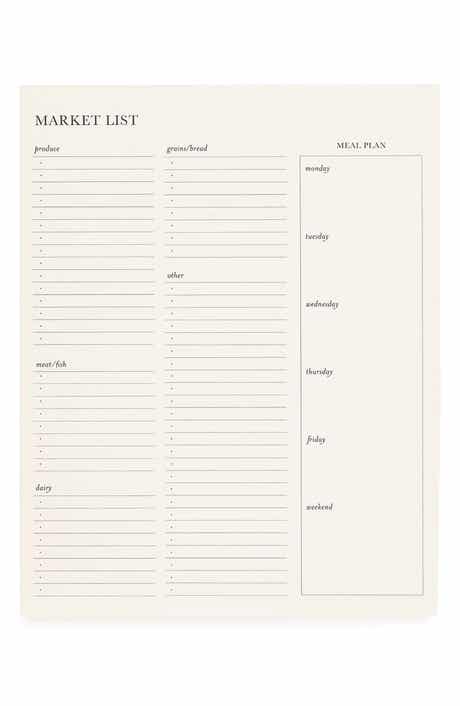 Market List Pad