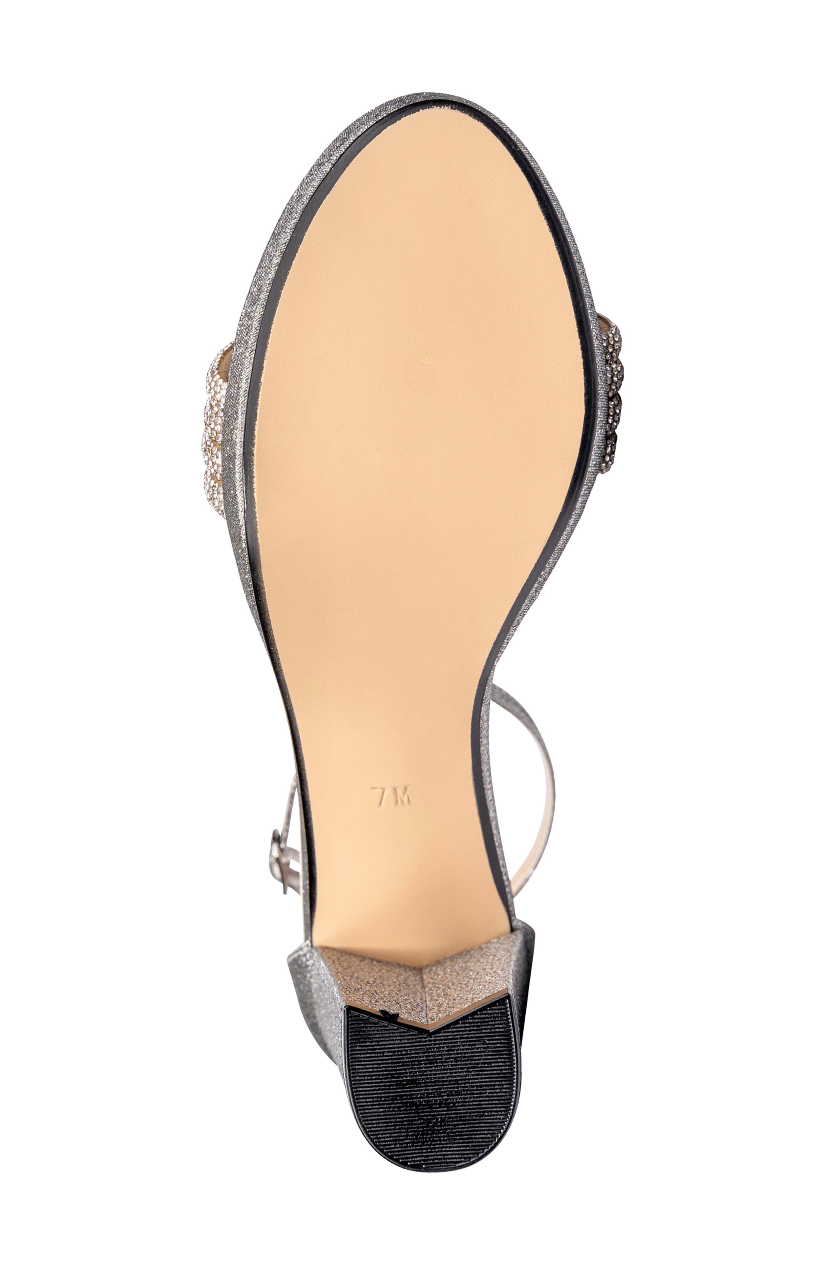 Touch Ups Parker Ankle Strap Platform Sandal, Alternate, color, Pewter