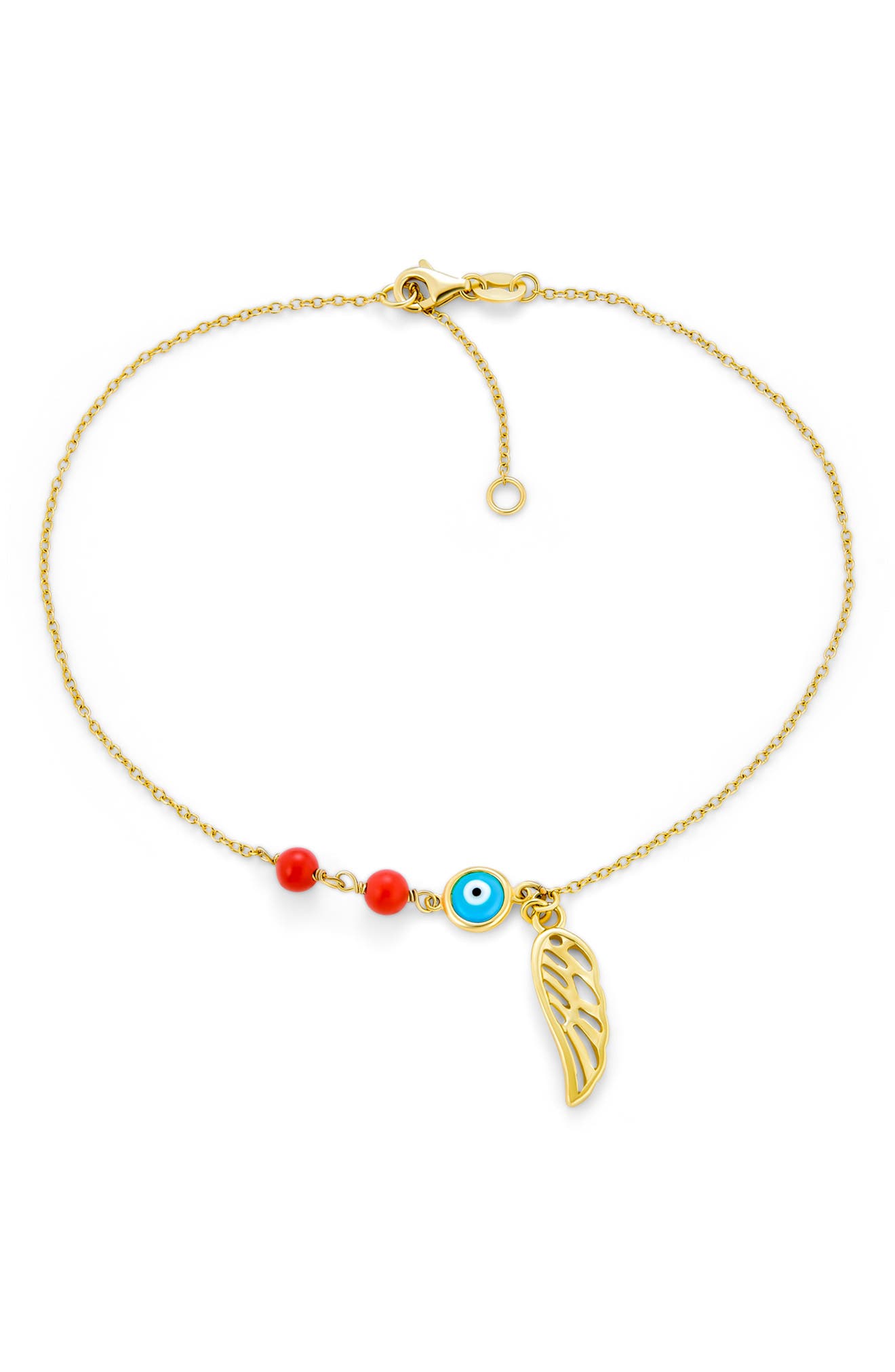 BLING JEWELRY Evil Eye Angel Wing Guardian Bracelet (Women) | Nordstromrack