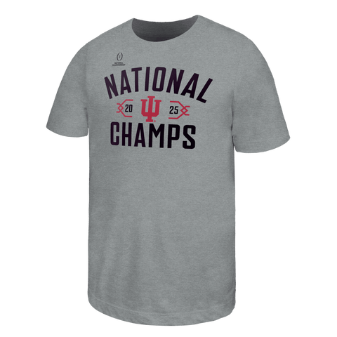 Youth Gray Indiana Hoosiers College Football Playoff 2025 National Champions Celebration T-Shirt