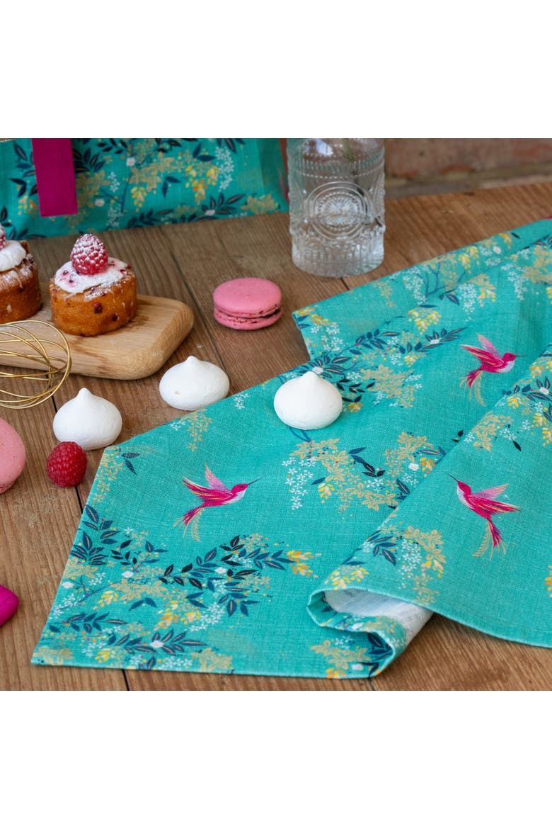 Chelsea Teal Kitchen Dishtowel, Alternate, color, Green