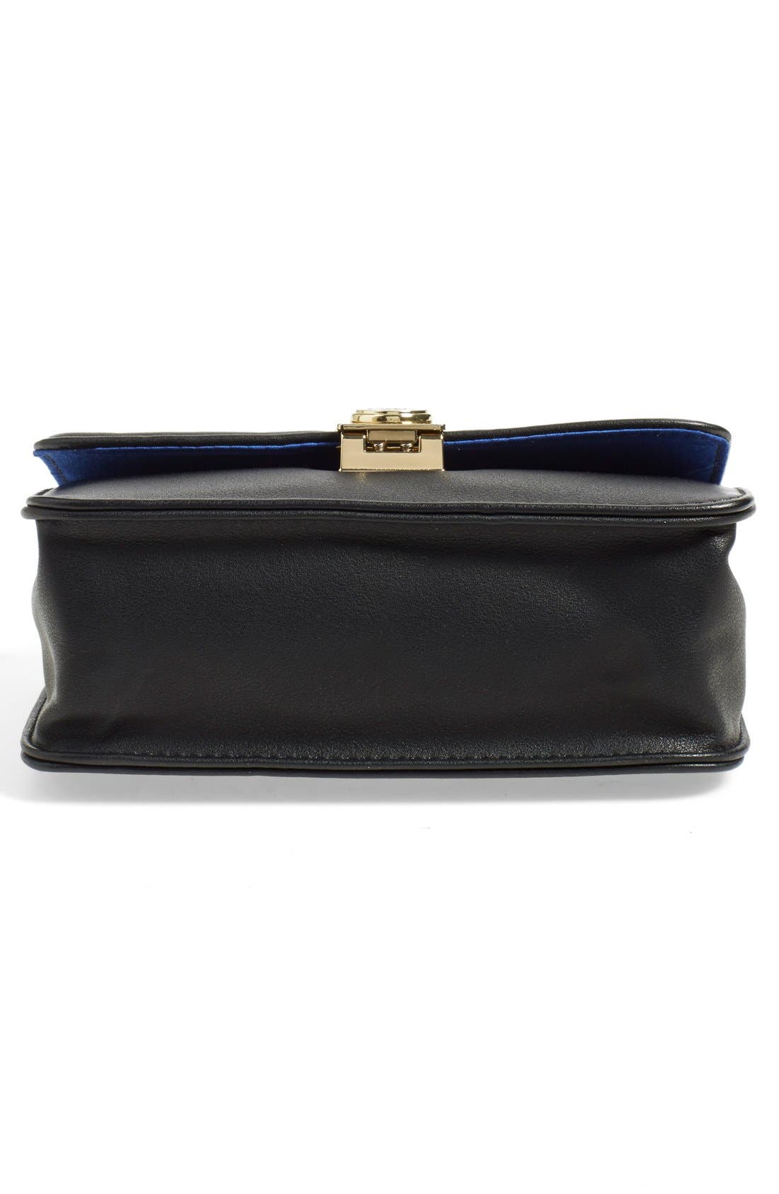 'Galaxie' Quilted Convertible Crossbody Bag, Alternate, color, BLACK