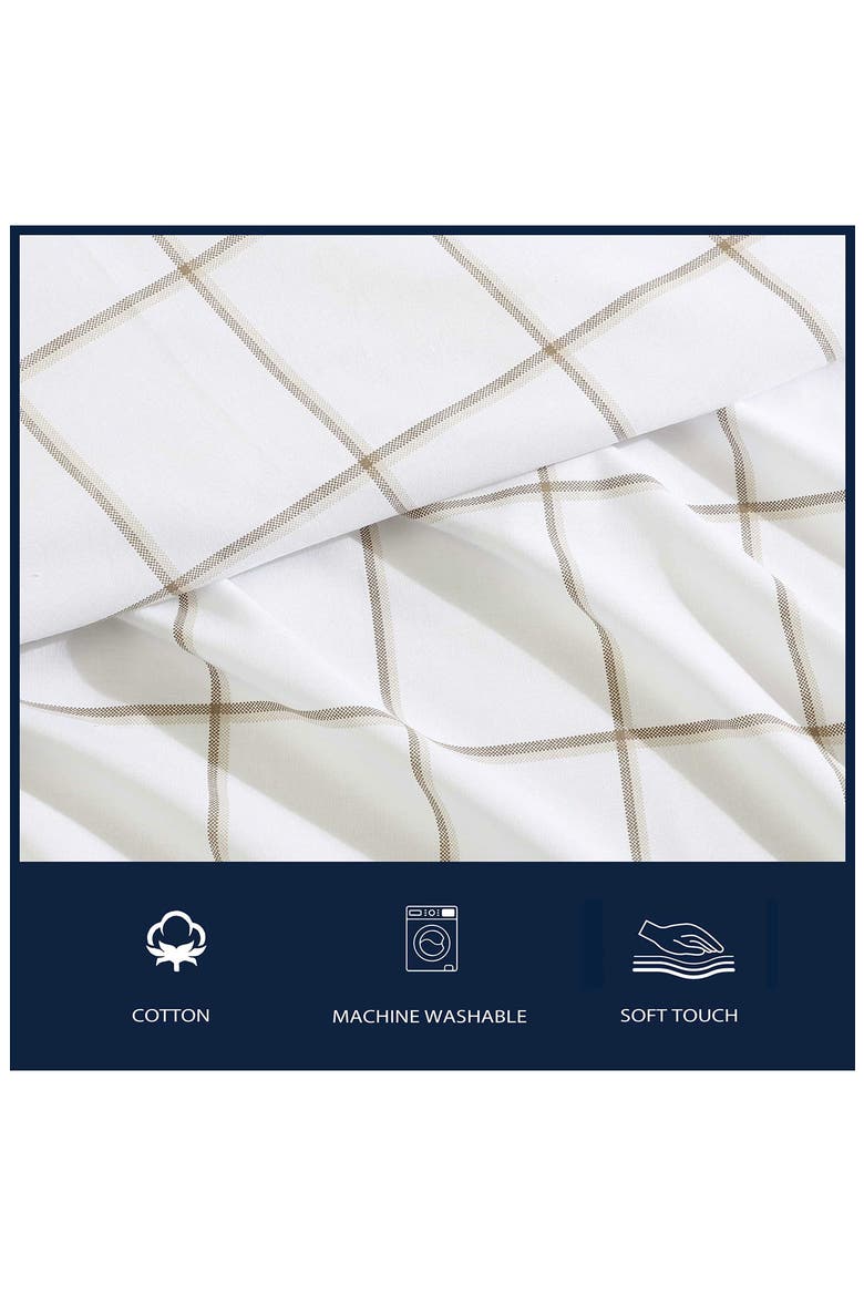 Plot 200-Thread Count Cotton Percale Sheet Set, Alternate, color, LIGHT BEIGE