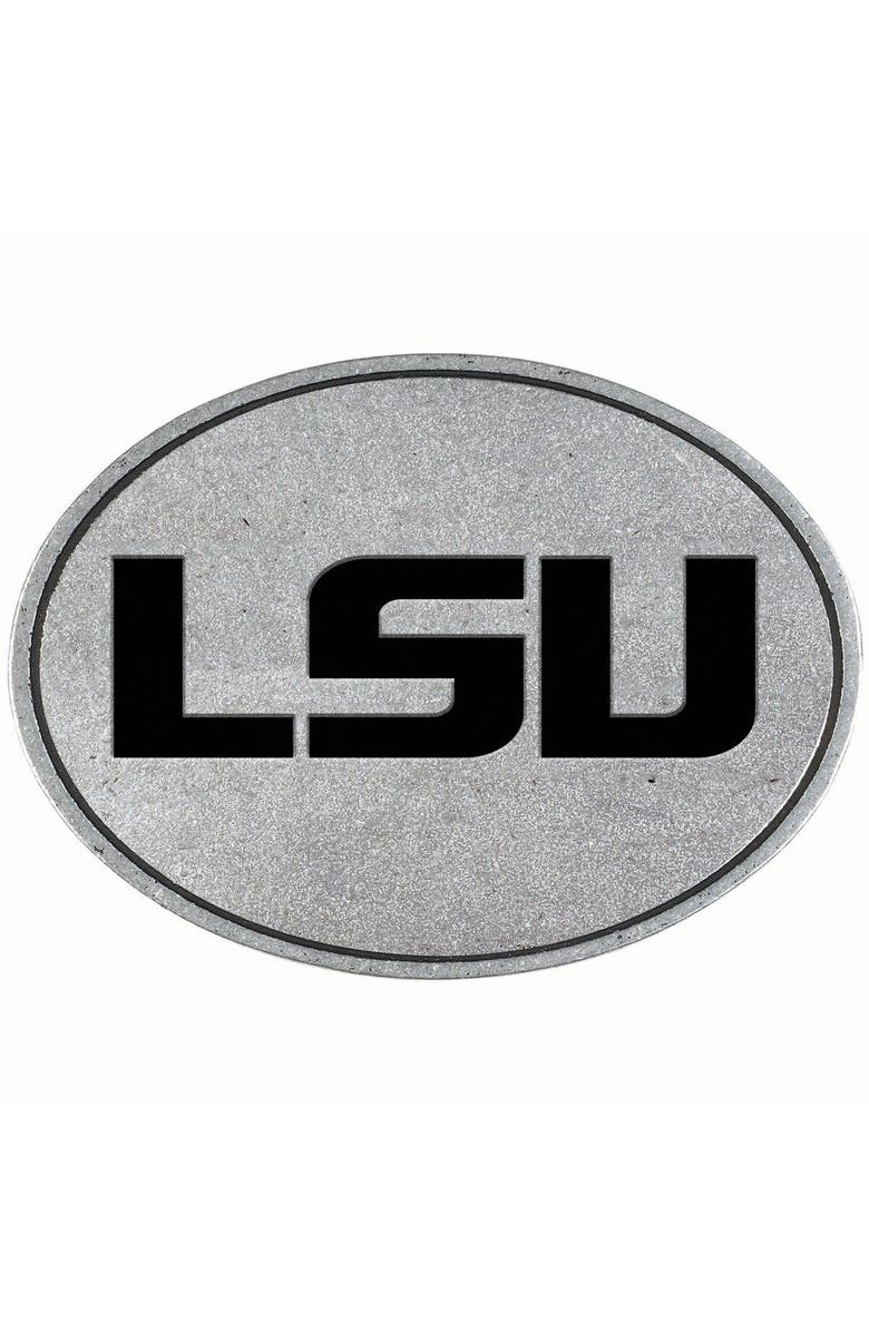 CARSON INDUSTRIES LSU Tigers Standard Pewter Hitch Cover, Main, color,