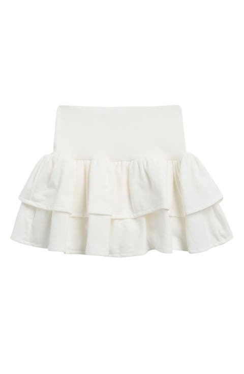 Kids' French Terry Ruffle Skirt (Big Kid)