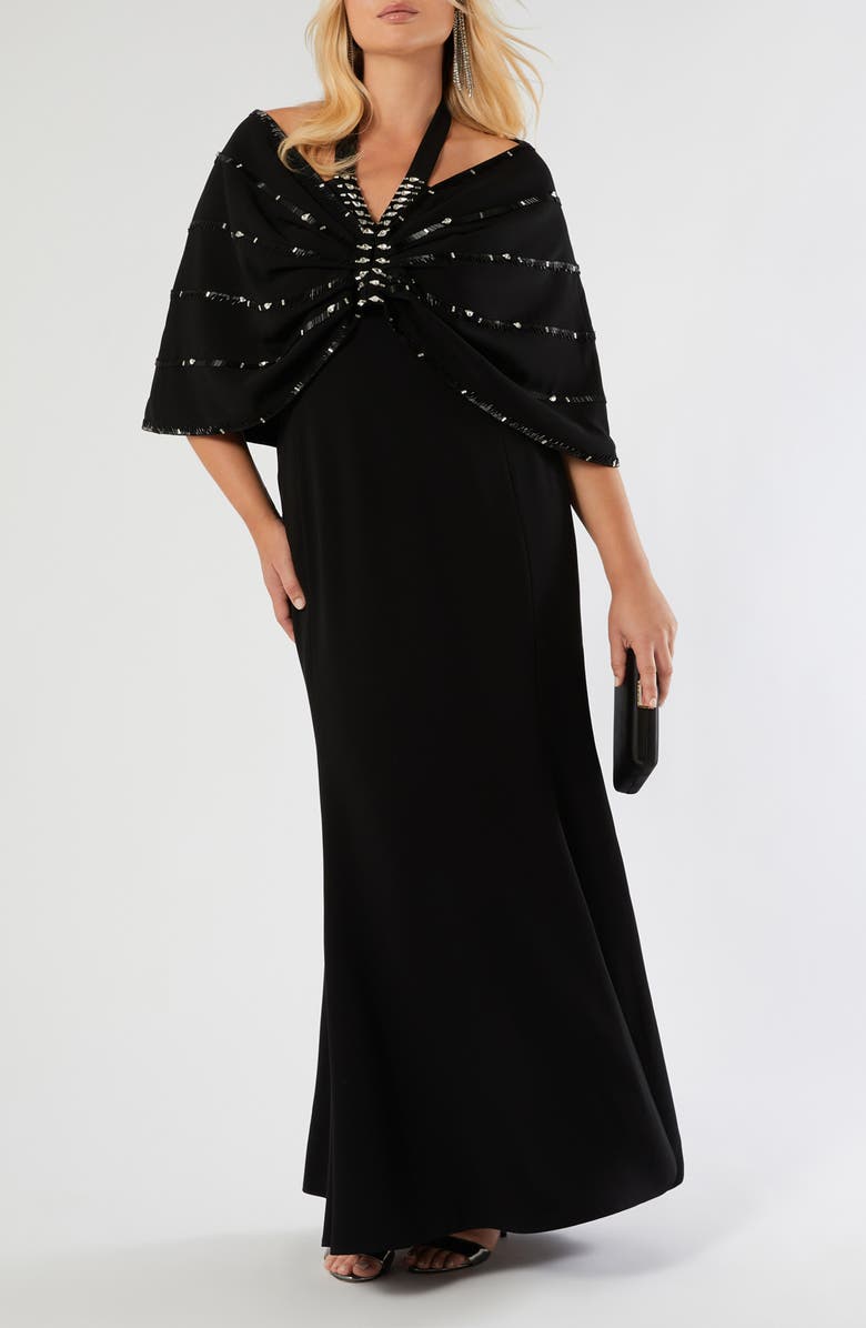 Marina Rinaldi Meccera Halter Gown, Main, color, 