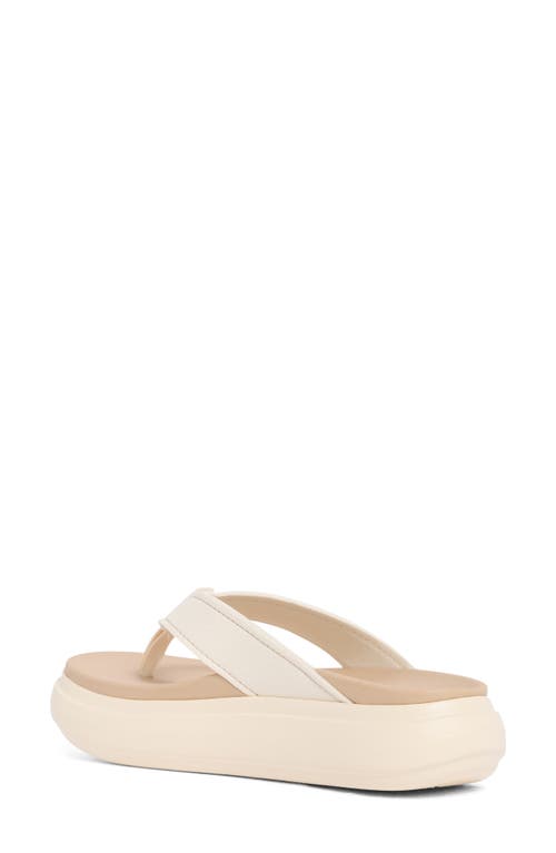 Reef Sierra Platform Flip Flop In Neutral