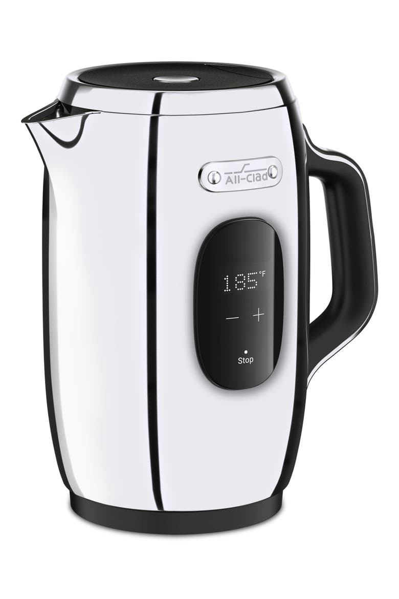 Digital Electric Cordless Kettle, Main, color, STAINLESS STEEL