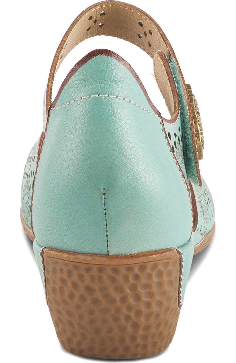 L'Artiste by Spring Step Americana Ankle Strap Clog, Alternate, color, Sky Blue