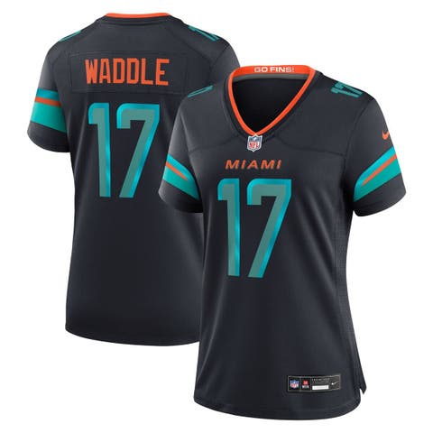Women's Nike Jaylen Waddle Pitch Blue Miami Dolphins 2025 Rivalries Collection Game Jersey