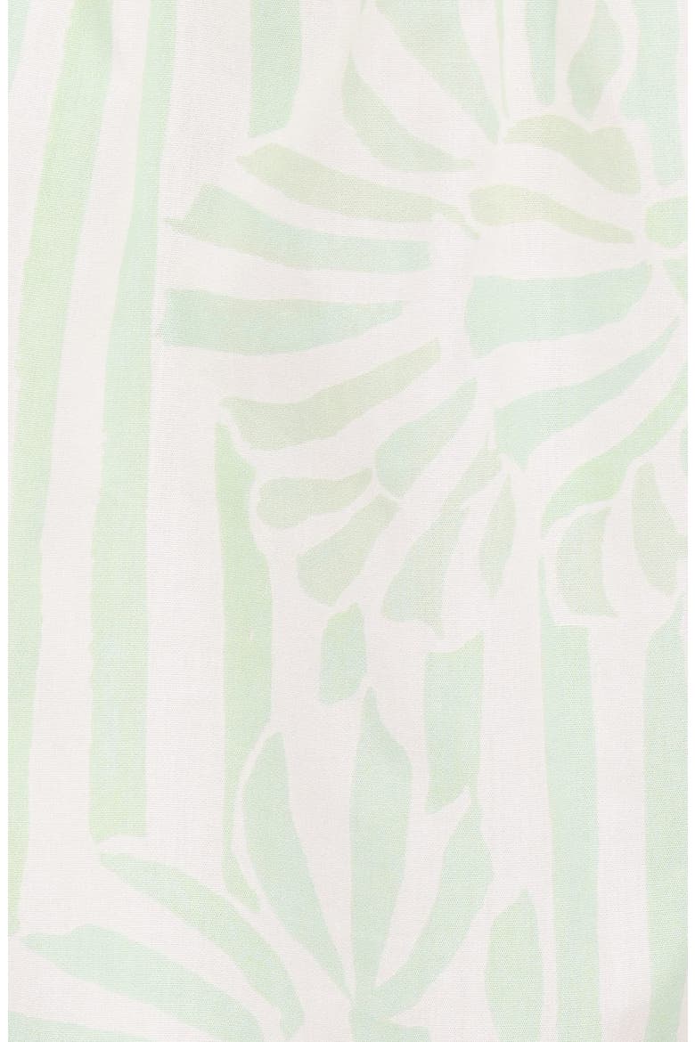 Rory Gingham Cotton Shorts, Alternate, color, JADE PAINTED STRIPE