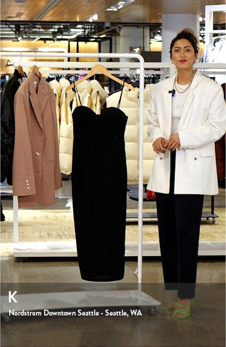 Corset Mesh Bodice Midi Dress, sales video thumbnail