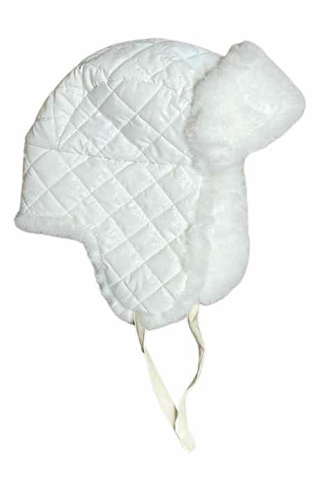 MARCUS ADLER Quilted Faux Fur Trapper Hat