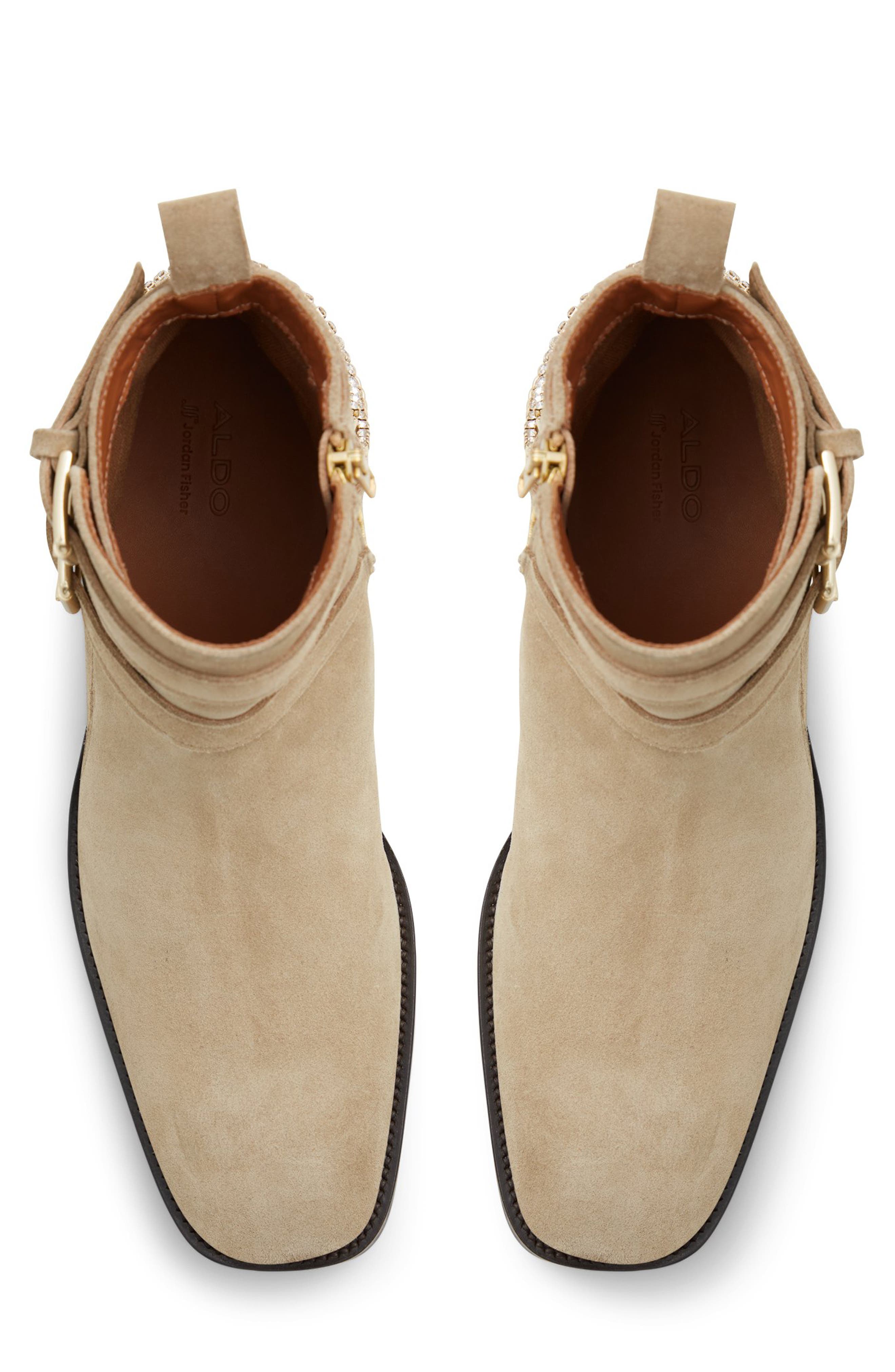 x Jordan Fisher Kairi Moto Boot, Alternate, color, OTHER DARK BEIGE
