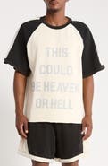 DIET STARTS MONDAY Heaven or Hell Raglan T-Shirt