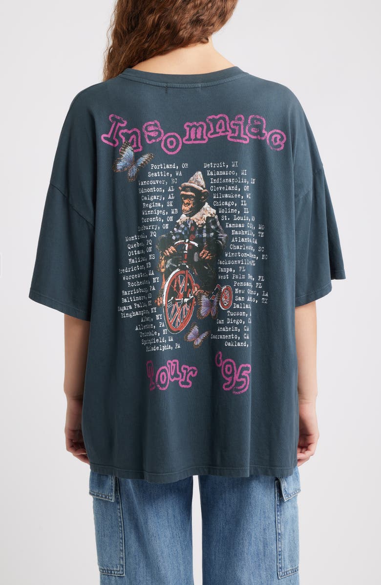 Daydreamer Green Day Insomniac Cotton Graphic T-Shirt, Alternate, color, Vintage Black