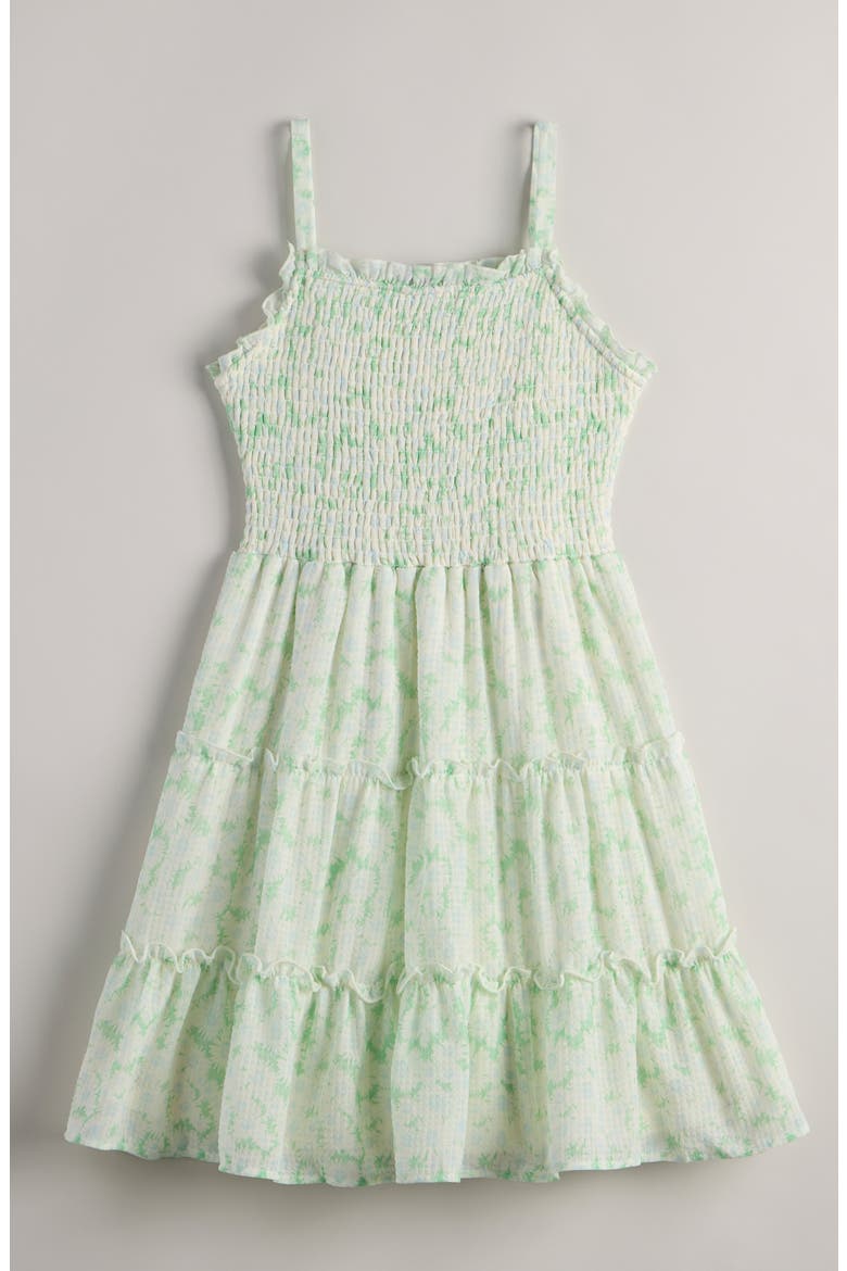 Kids' Floral Sundress, Alternate, color, GREEN SCREEN AUDREY DAISY